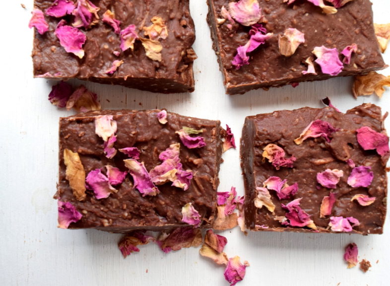 Rose Infused Coconut Rough Slice